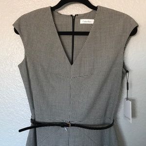 NWT. Calvin Klein checkered dress